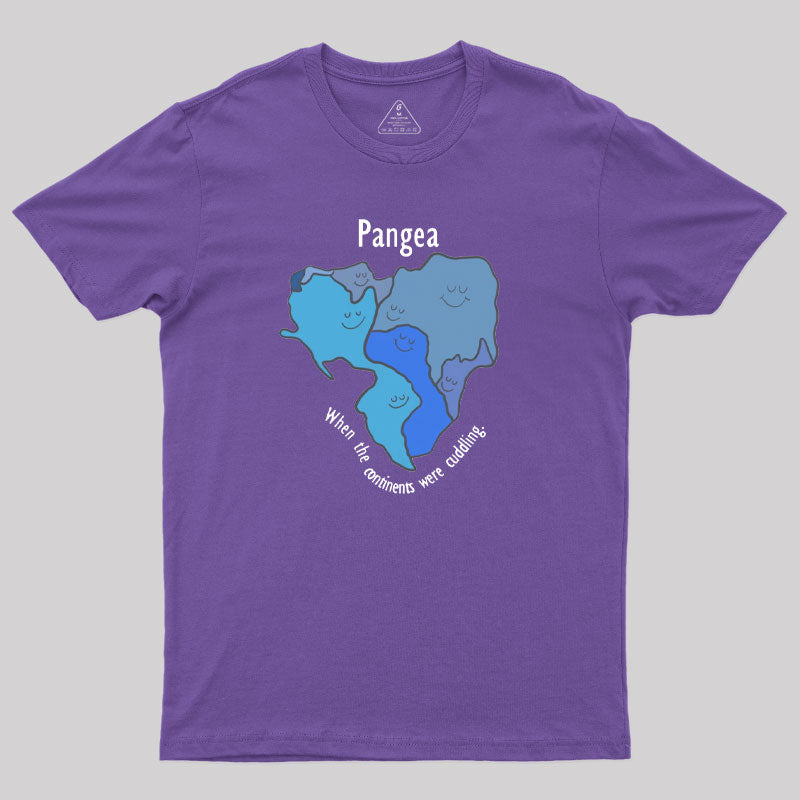 Pangea Continents Cuddling T-Shirt