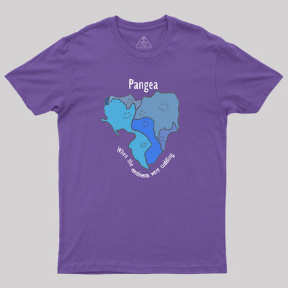 Pangea Continents Cuddling T-Shirt