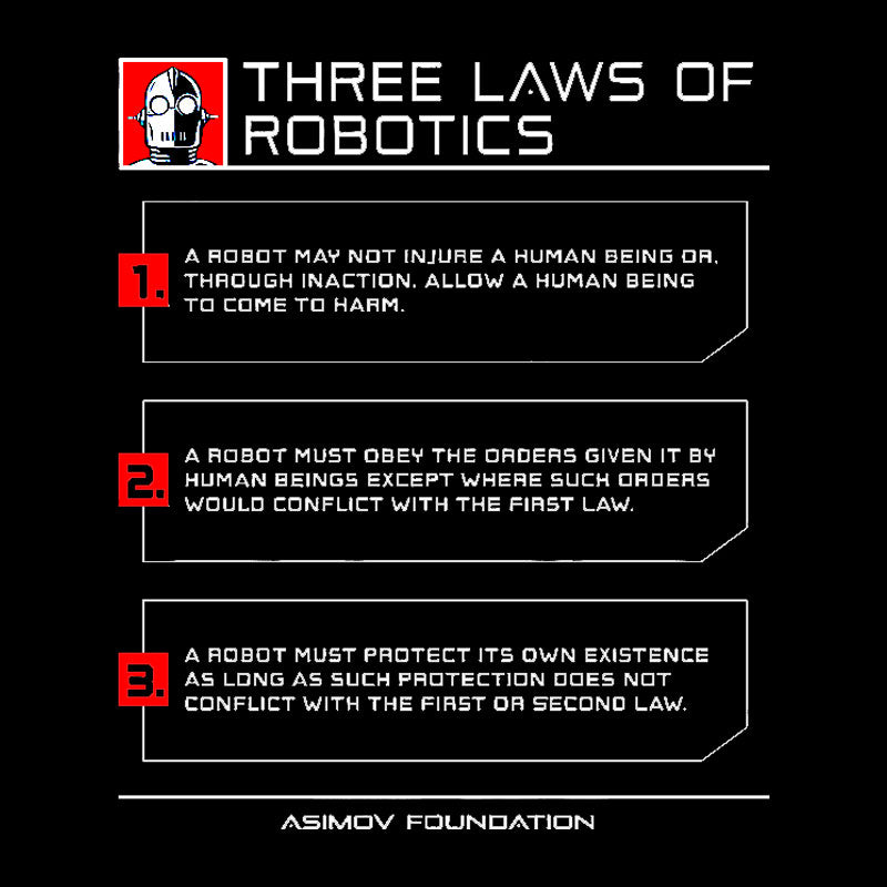 Three Laws Of Robotics Geek T-Shirt