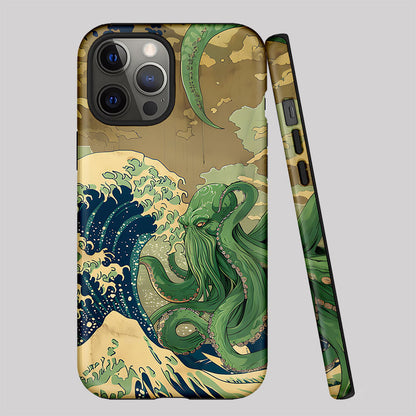 Ukiyoe Waves Cthulhu Geek Phone Case