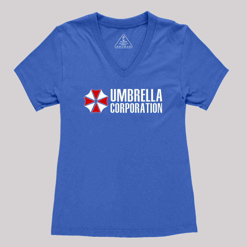 Umbrella Corporation Women's V-Neck T-shirt