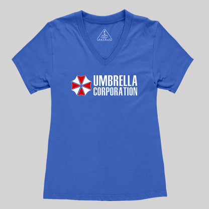 Umbrella Corporation Women's V-Neck T-shirt