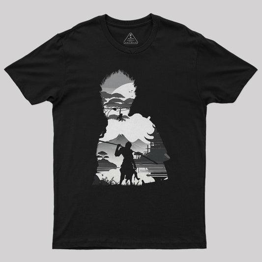 Black Myth Wukong Mono Negative Illusion Geek T-Shirt