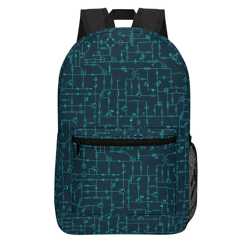 Electronic Components Arrow Dark Blue Geek Backpack