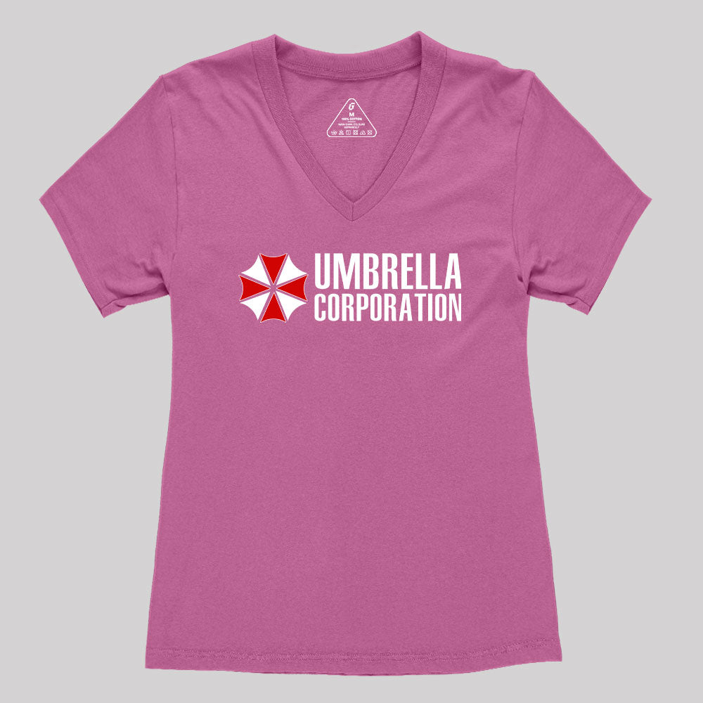 Umbrella Corporation Women's V-Neck T-shirt