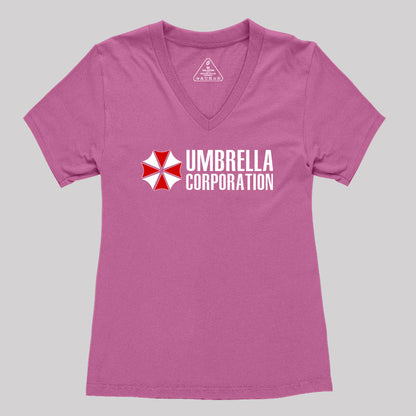 Umbrella Corporation Women's V-Neck T-shirt