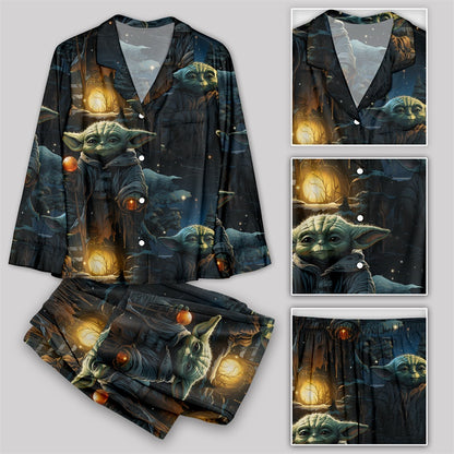 Christmas Star Wars Maestro Yoda Pajamas Set