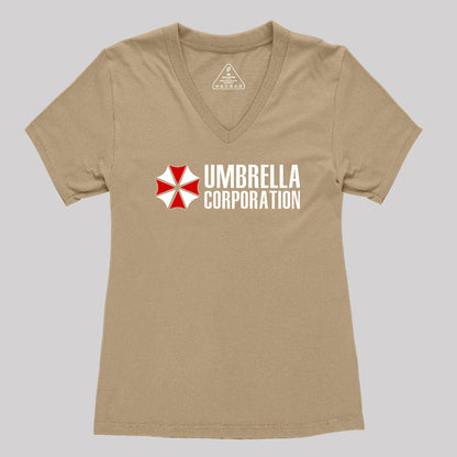 Umbrella Corporation Women's V-Neck T-shirt