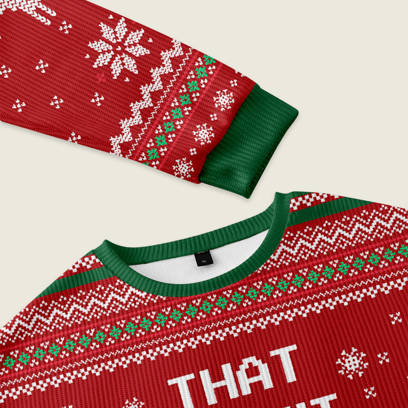 That Wasn't Very Data Driven Of You Red Ugly Christmas Sweater