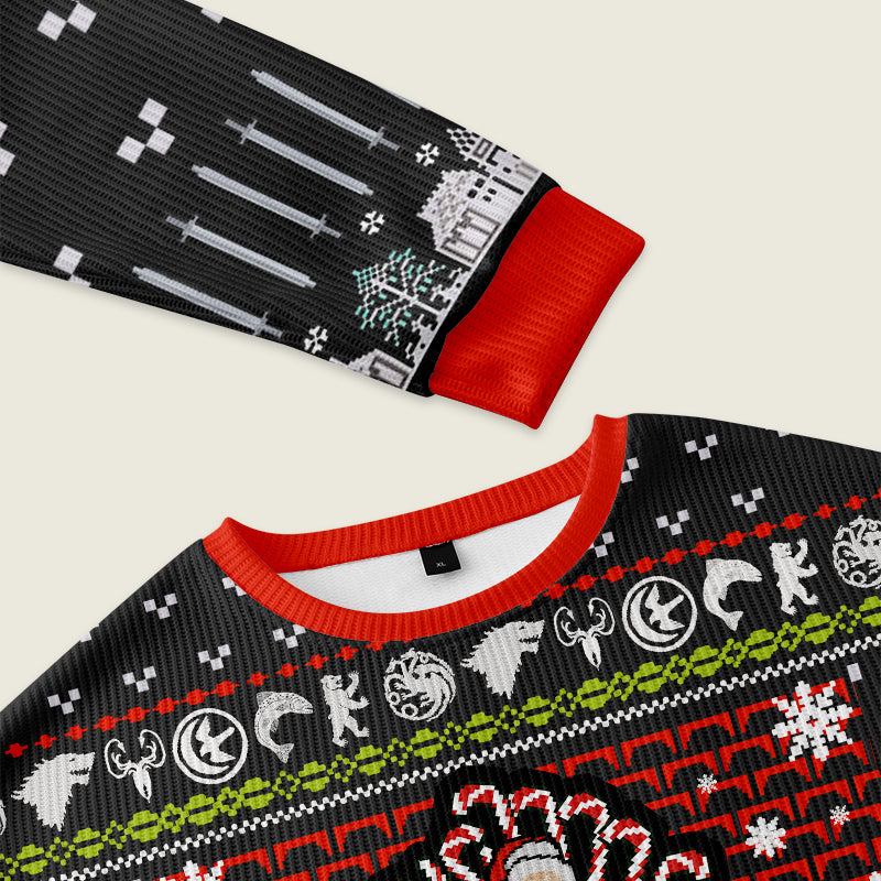 Game of Thrones Black Ugly Christmas Sweater