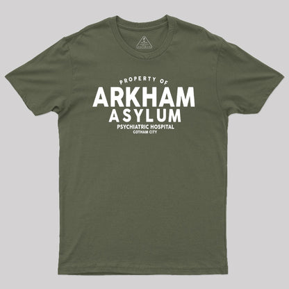 Arkham Asylum Psychiatric Hospital Geek T-Shirt