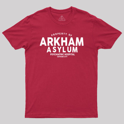 Arkham Asylum Psychiatric Hospital Geek T-Shirt