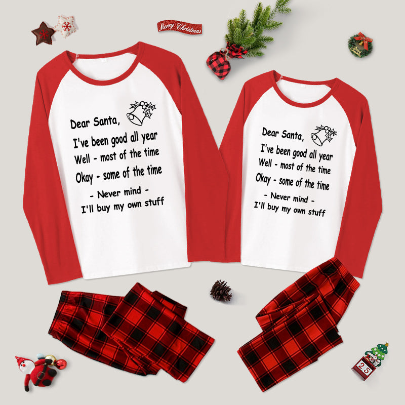 Dear Santa Letter Family Christmas Pajama Sets