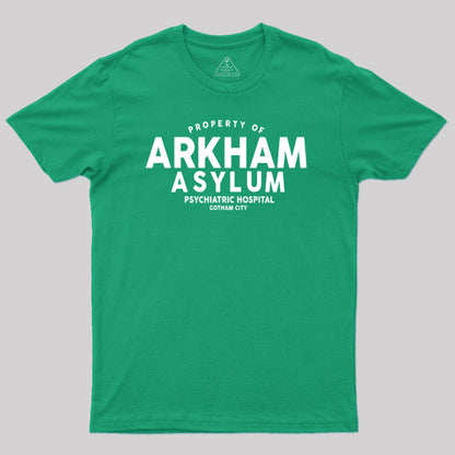 Arkham Asylum Psychiatric Hospital Geek T-Shirt