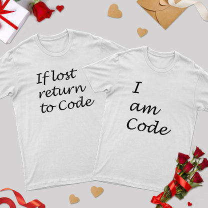 If Lost Return to Code Geek Couple T-Shirt