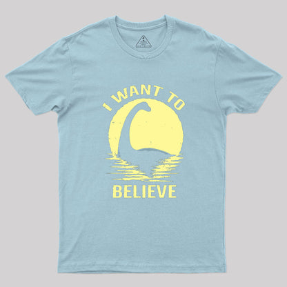 Believe in Nessie Geek T-Shirt