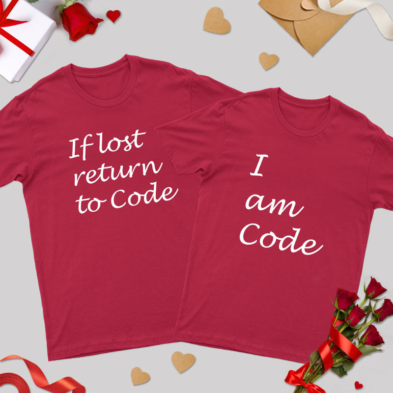 If Lost Return to Code Geek Couple T-Shirt