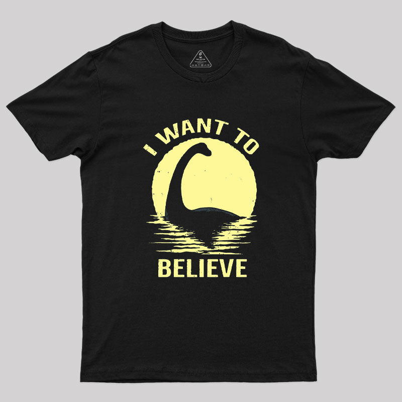 Believe in Nessie Geek T-Shirt