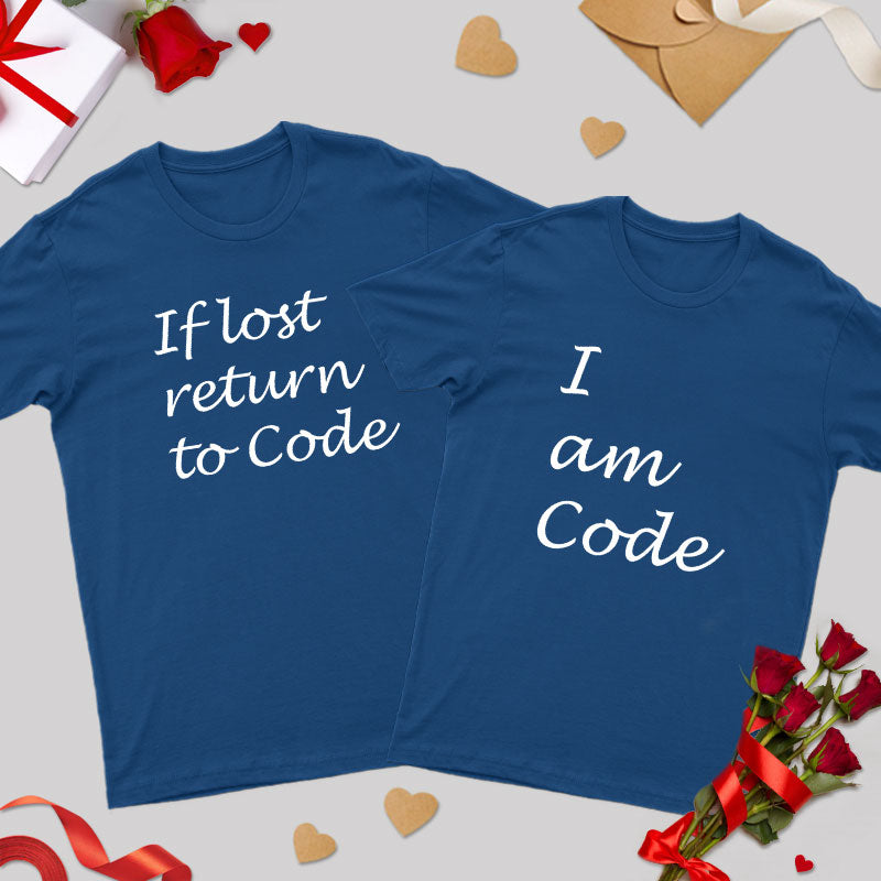 If Lost Return to Code Geek Couple T-Shirt