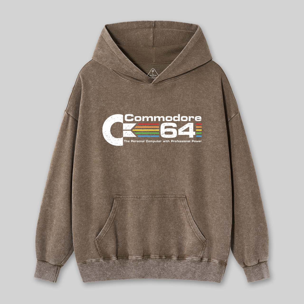 Commodore 64 Nerd Washed Hoodie