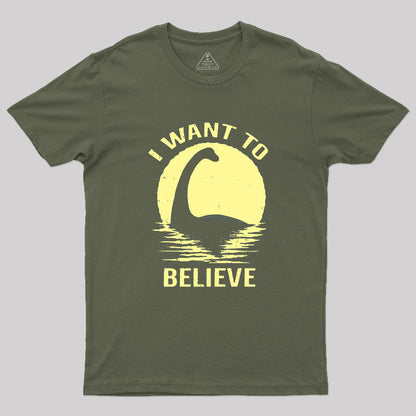 Believe in Nessie Geek T-Shirt