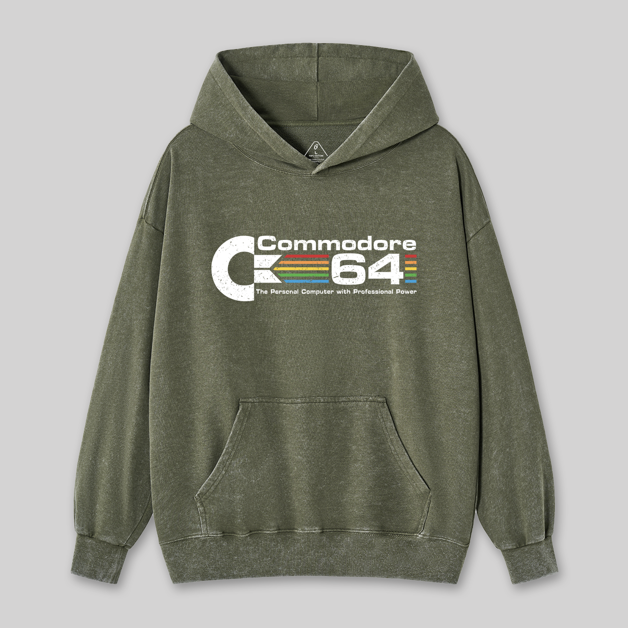 Commodore 64 Nerd Washed Hoodie