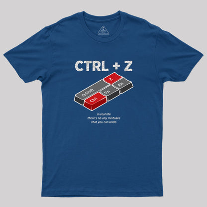 UNDO Control Z Computer Shortcuts Geek T-Shirt