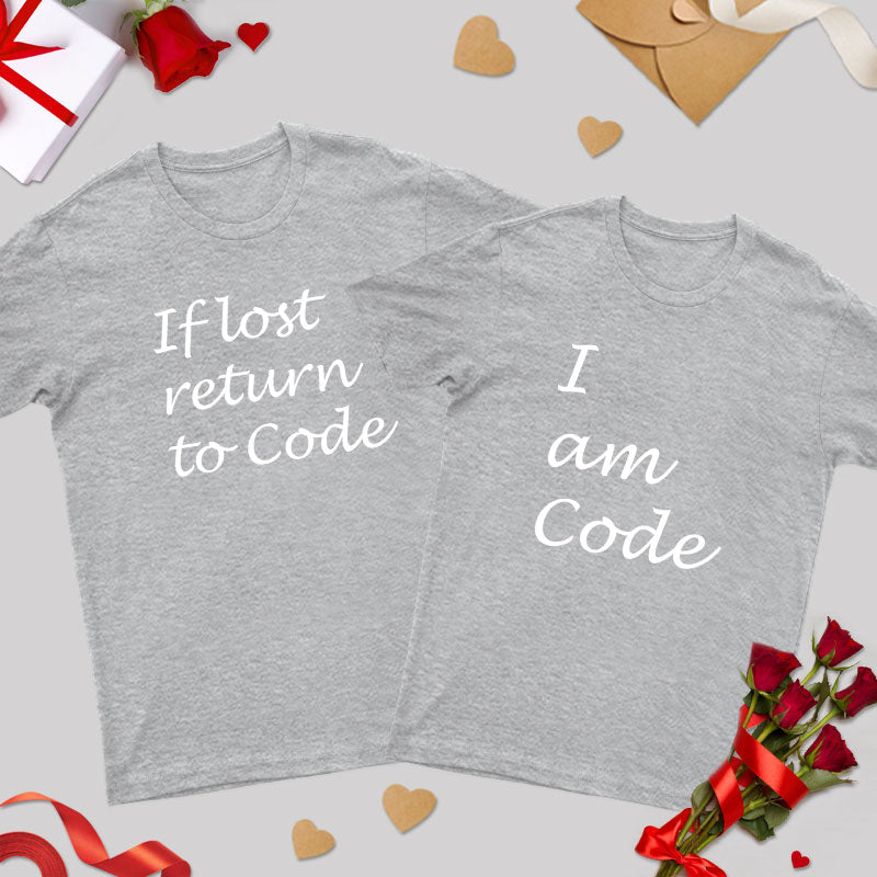 If Lost Return to Code Geek Couple T-Shirt