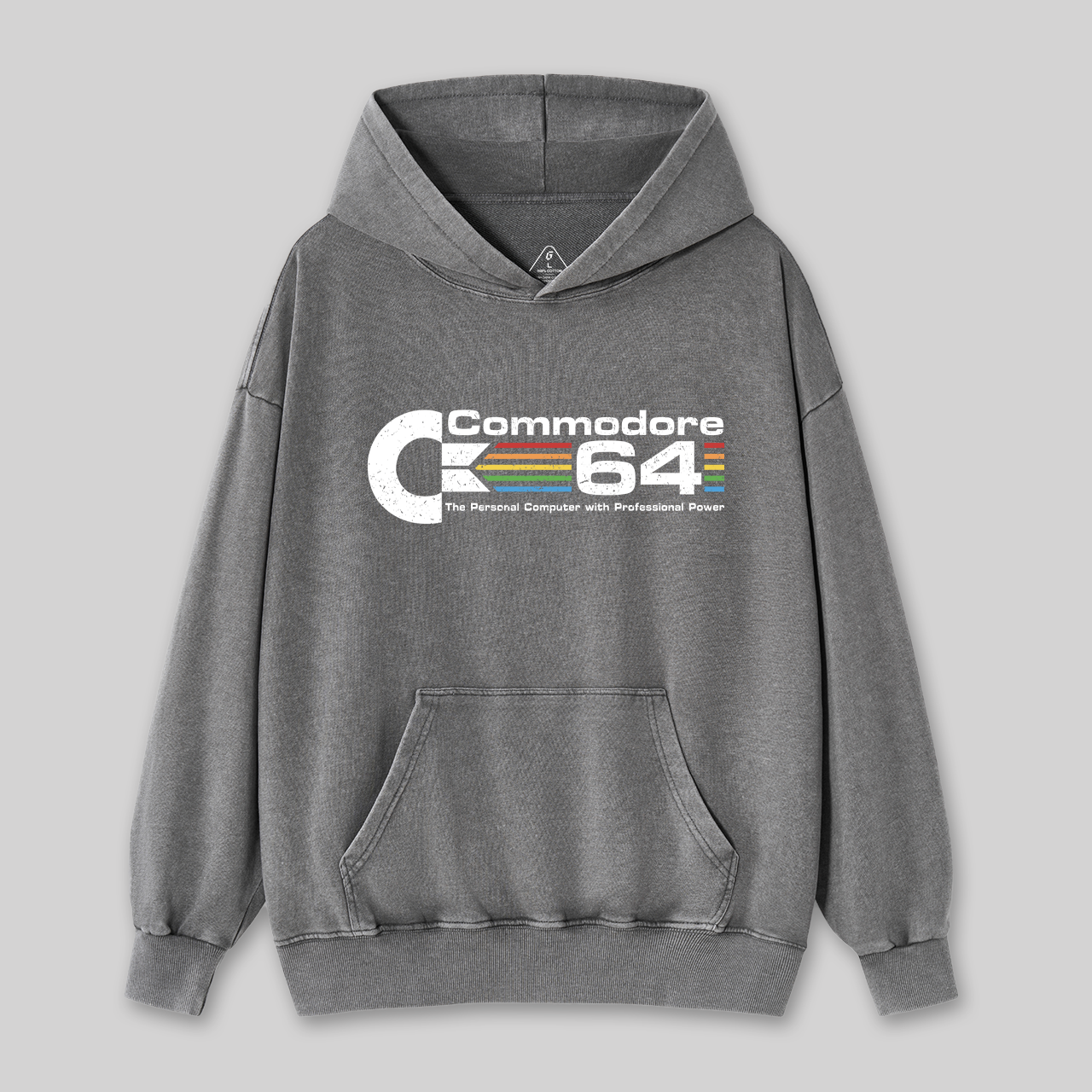 Commodore 64 Nerd Washed Hoodie