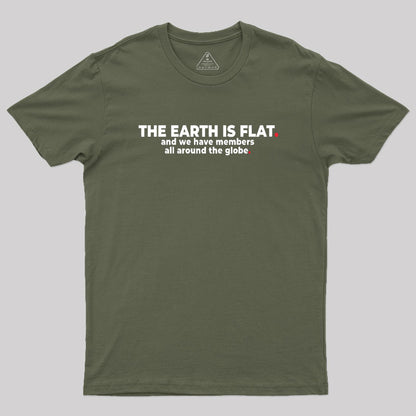 The Earth is Flat Geek T-Shirt