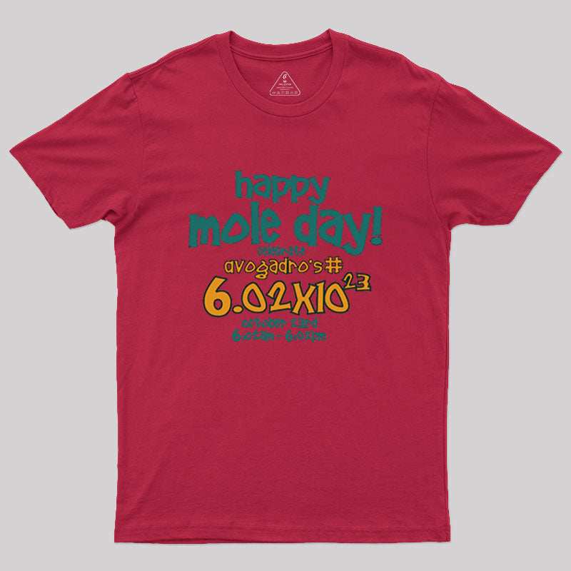 Happy Mole Day Geek T-Shirt