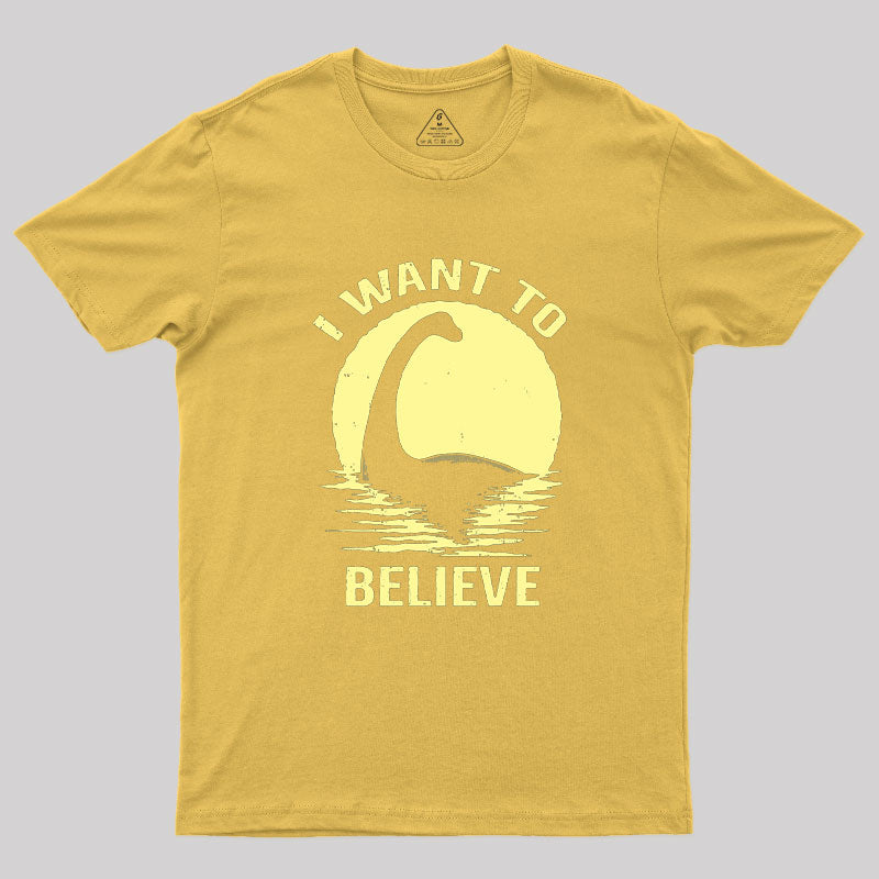 Believe in Nessie Geek T-Shirt