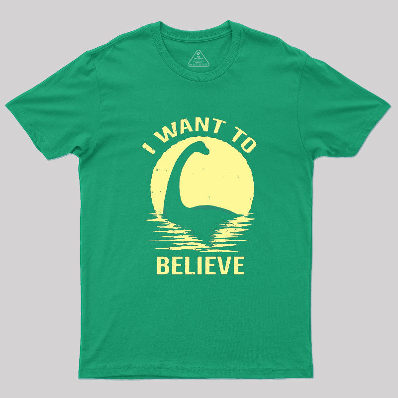 Believe in Nessie Geek T-Shirt