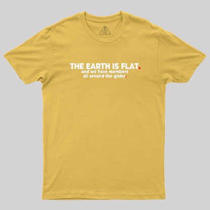 The Earth is Flat Geek T-Shirt