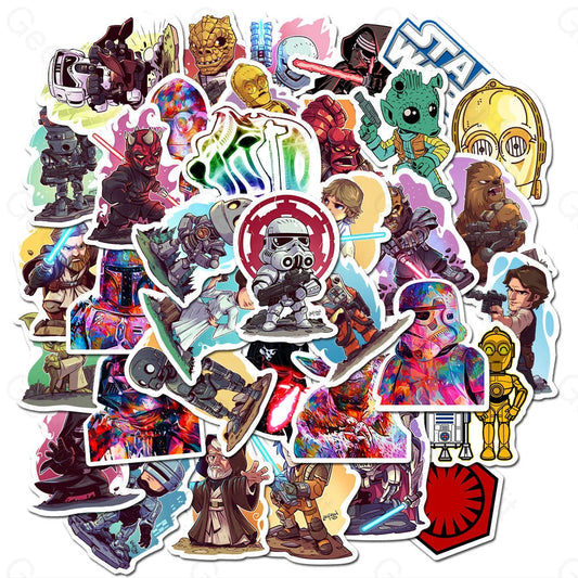 50 Classic Movies In Pictures Stickers Az011 Star Wars 01