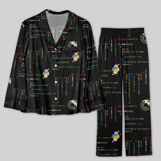 Christmas Computer Code Pajamas Set