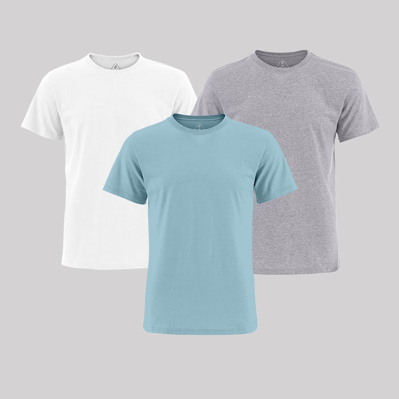 Geeksoutfit Essential T-Shirts - Fresh Shades - 3 Pack