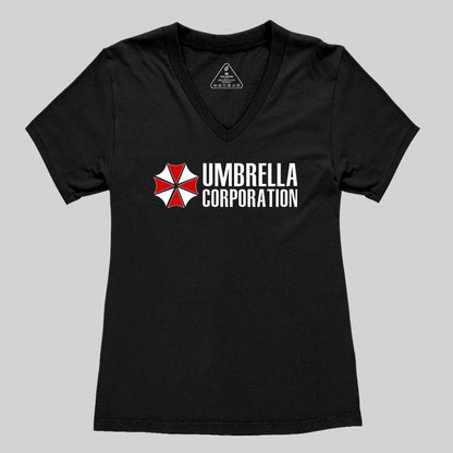 Umbrella Corporation Women's V-Neck T-shirt