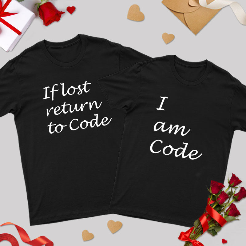 If Lost Return to Code Geek Couple T-Shirt