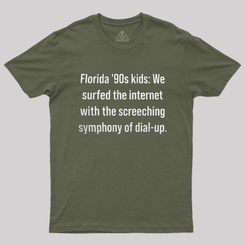 Florida 90s Kids Retro Internet Memorabilia T-Shirt