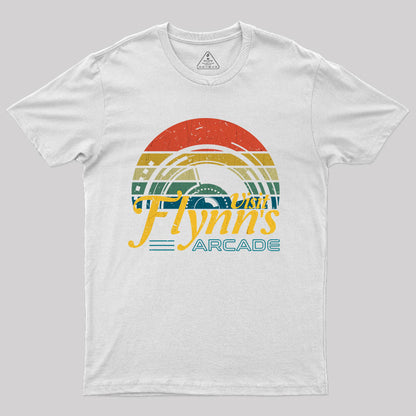 Vintage Sunset Visit Flynn's Arcade T-Shirt