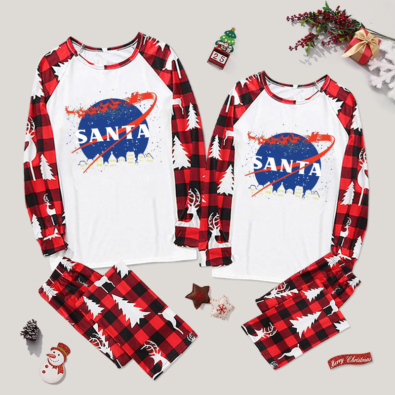 Santa Space Family Christmas Pajama Sets