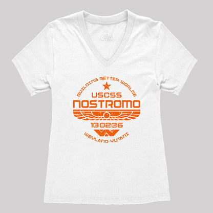 USCSS Nostromo Women's V-Neck T-shirt