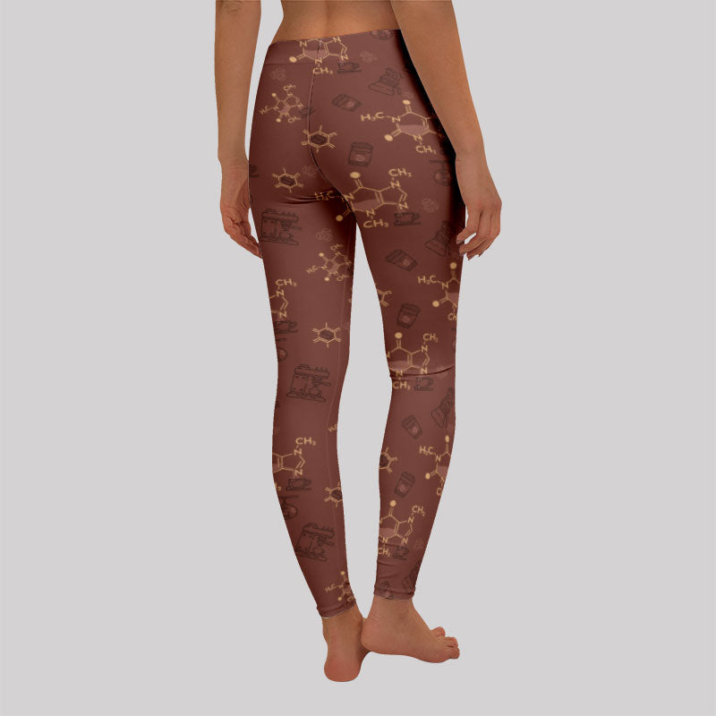 Chemical Formula of Caffeine Geek Leggings