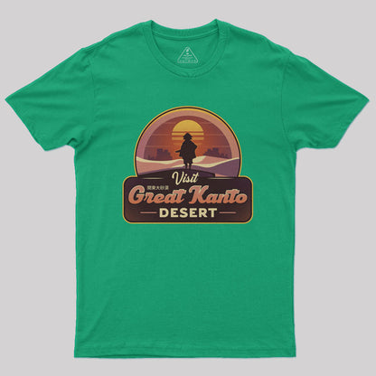 Visit Great Kanto Desert Nerd T-Shirt