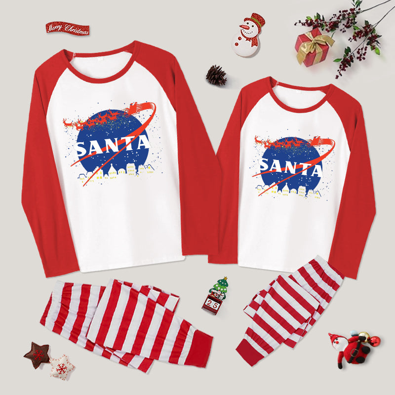 Santa Space Family Christmas Pajama Sets