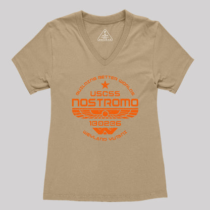 USCSS Nostromo Women's V-Neck T-shirt