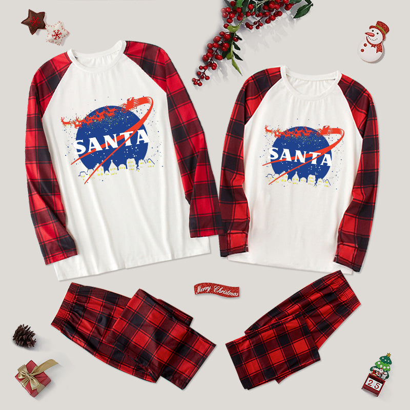 Santa Space Family Christmas Pajama Sets