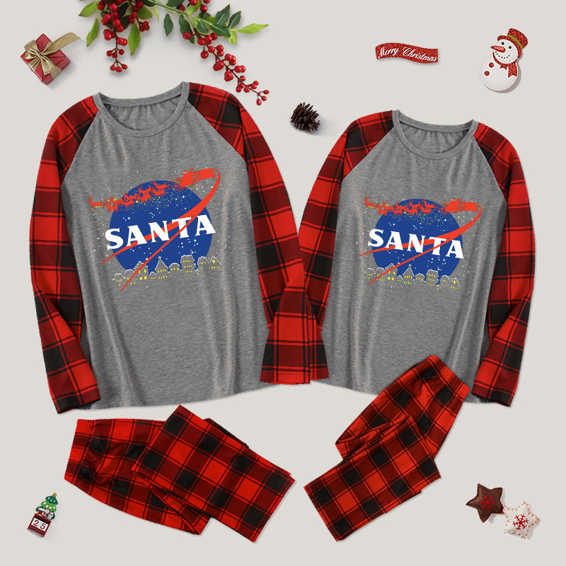 Santa Space Family Christmas Pajama Sets