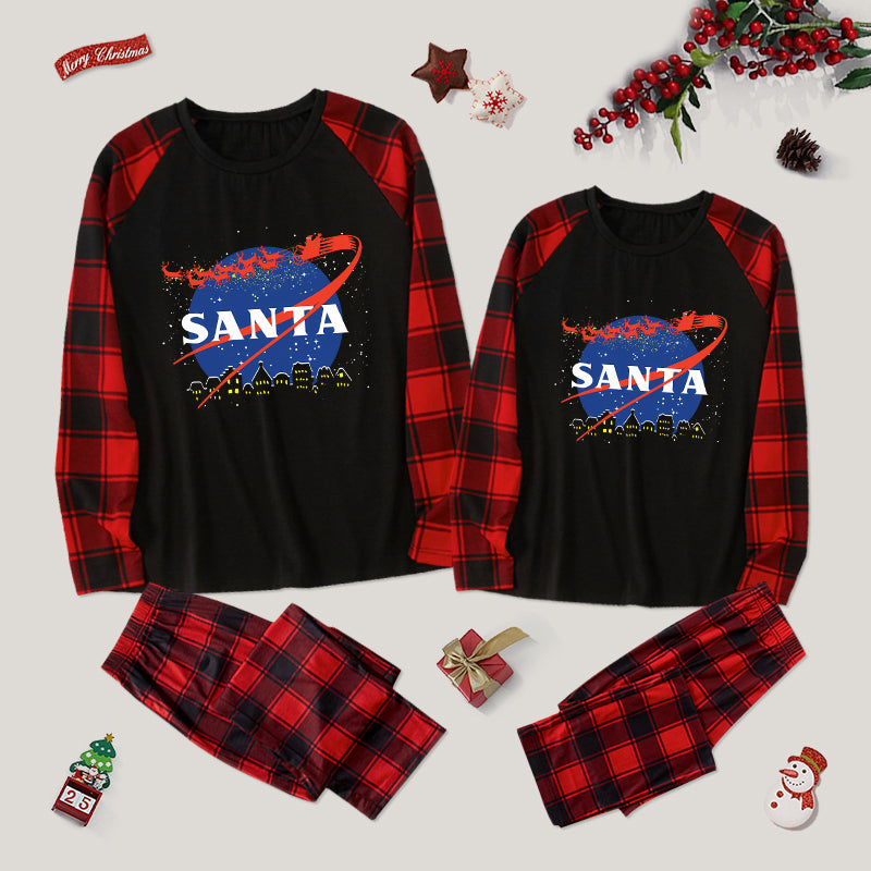 Santa Space Family Christmas Pajama Sets